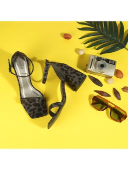 Mochi - Women Elegant Grey Sandal Heels