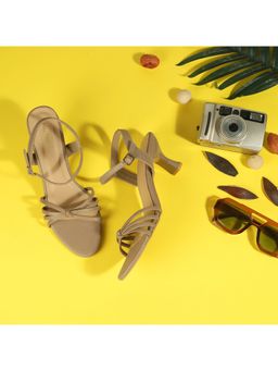 Mochi - Women Elegant Brown Sandal Heels