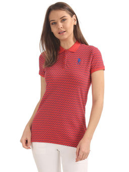 U.S. POLO ASSN. - Regular Fit Printed Polo T-Shirt