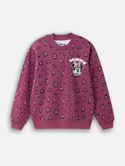 Napchief - Pink Printed Relaxed Fit Sweatshirt