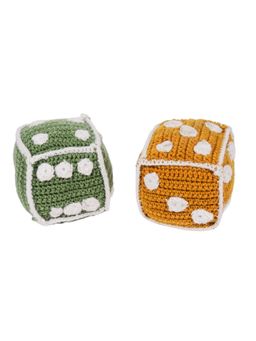 NESTA TOYS - Handmade Crochet Dice Toy Pack of 2 (1-2 Years)