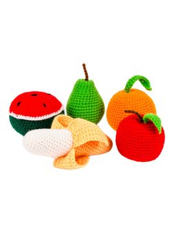 NESTA TOYS - Crochet Fruits Stuffed Toys Set for Kids (1-2 Years)