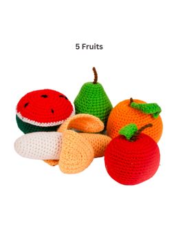 NESTA TOYS - Crochet Fruits and Vegetable Stuffed Toys Set (1-2 Years)