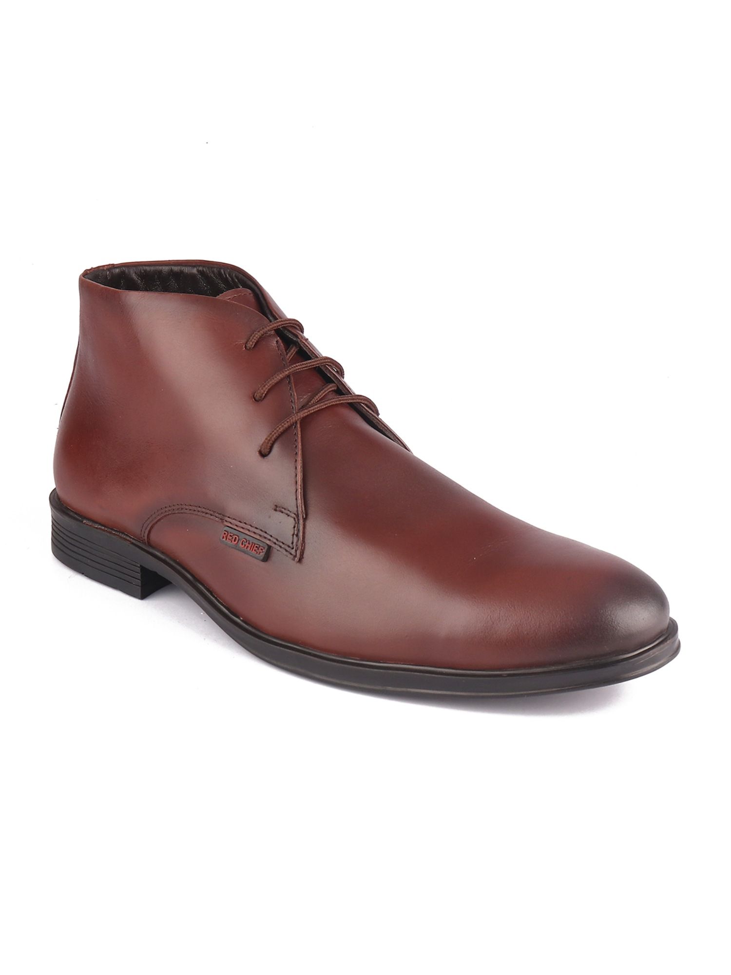 Red Chief Brown Leather Formal Solid 