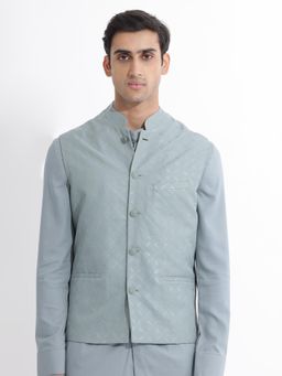 Rare Rabbit - Medo-B Dusky Green Bandhgala