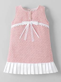 Hopscotch - Pink Polyester Embellished/Sequined Casual Dress