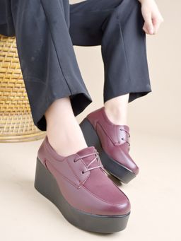 HVNLY by Shoetopia - Kids Maroon Loafers