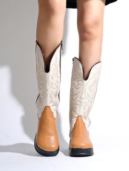 HVNLY by Shoetopia - Girls Tan Casual Boots