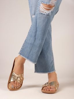 Dollphin - Women Gold Sandals