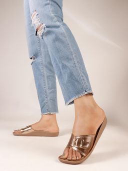 Dollphin - Women Rose Gold Sandals