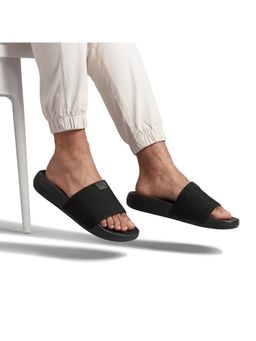 Neeman's - Black High Sprout Glideways Sliders for Men