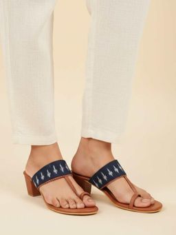The Madras Trunk - Women Kaya Black Block Heels