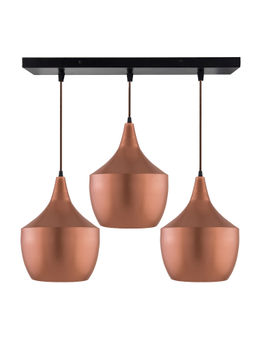Homesake - Linear Chandelier Pear Pendant Rose Gold