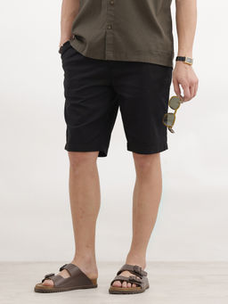 WROGN - Black Slim Fit Casual Wear Short