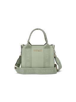 Guess - Green Pu Printed Handbag with Detachable Strap