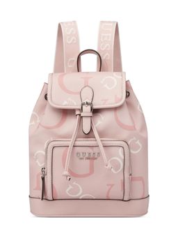 Guess - Pink Pvc Printed Backpack
