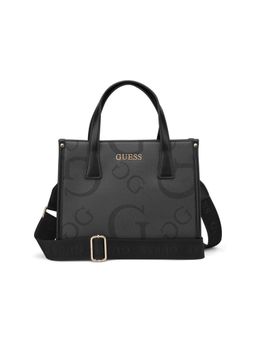 Guess - Grey Pvc Printed Handbag with Detachable Strap