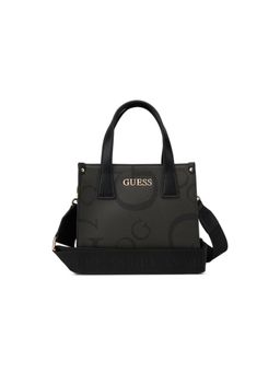Guess - Grey Pvc Printed Handbag with Detachable Strap