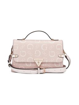 Guess - Pink Pvc Printed Slingbag with Detachable Strap