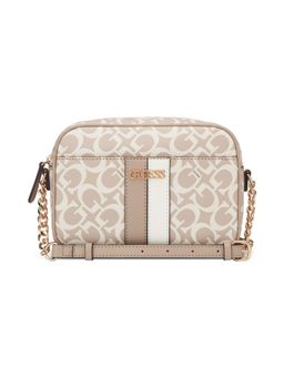 Guess - Beige Pvc Printed Slingbag