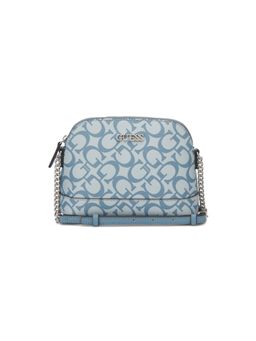 Guess - Blue Pvc Printed Handheld Bag