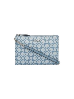 Guess - Blue Pvc Printed Slingbag