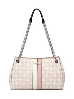 Guess - Pink Pvc Printed Handbag