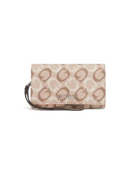 Guess - Beige Pvc Printed Wallet