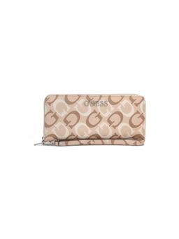 Guess - Beige Pvc Printed Wallet