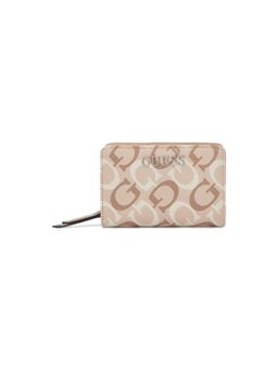 Guess - Beige Pvc Printed Wallet
