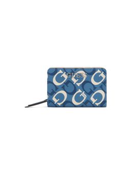 Guess - Blue Pvc Printed Wallet