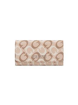 Guess - Beige Pvc Printed Wallet