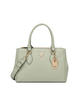 Guess - Green Pu Solid Handbag with Detachable Strap