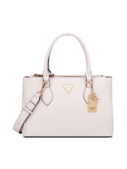 Guess - Pink Pu Solid Handbag with Detachable Strap