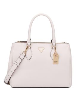 Guess - Pink Pu Solid Handbag with Detachable Strap