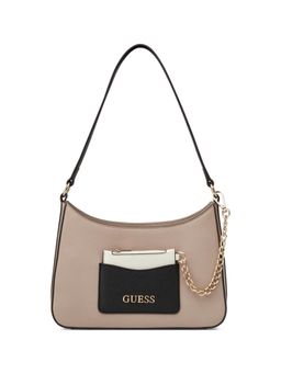 Guess - Beige Pvc Solid Handbag