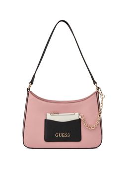 Guess - Pink Pvc Solid Handbag