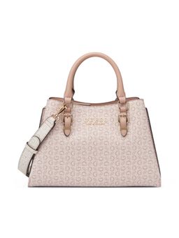 Guess - Pink Pvc Printed Handbag with Detachable Strap