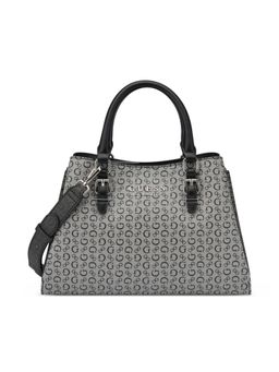 Guess - Grey Pvc Printed Handbag with Detachable Strap