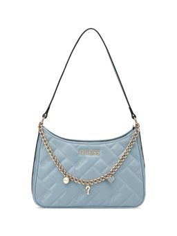 Guess - Blue Pu Solid Handbag