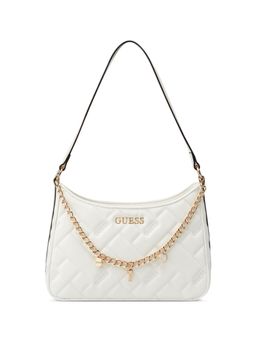 Guess - White Pu Solid Handbag