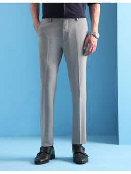 Arrow - Mens Grey Mid Rise Slim Fit Velocity Trouser