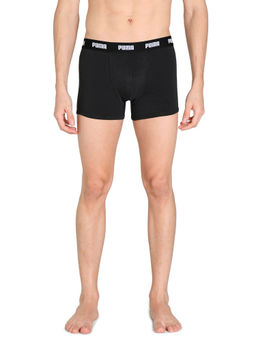 Puma - Stretch Plain Mens Black Trunks (Pack of 3)