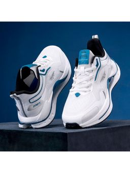 Red Tape - ETPU Mens Textured White-Blue Walking Shoes