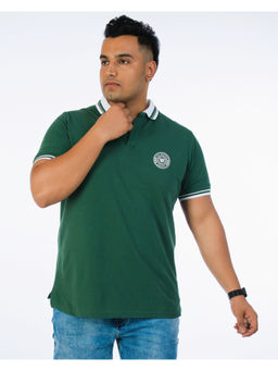 UNSIZED - Mens Fashion Polo T-Shirt Solid Green