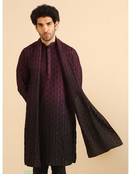KISAH - Men Ombre Wine Stole
