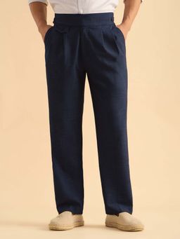 The Souled Store - Gurkha Pants: Deep Blue Men Trouser