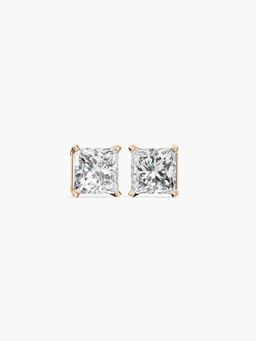 Valanova - Hallmarked 9K Rose Gold and Certified Lab Grown Diamond 0.50Cts Stud Earrings Vse0006P050