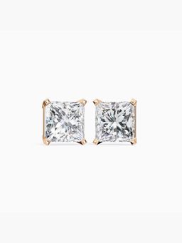 Valanova - Hallmarked 9K Rose Gold and Certified Lab Grown Diamond 1.00Cts Stud Earrings Vse0006P100