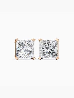 Valanova - Hallmarked 9K Rose Gold and Certified Lab Grown Diamond 1.50Cts Stud Earrings Vse0006P150